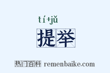 提举是什么意思的图片